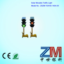 Four-side Solar Movable Traffic Light