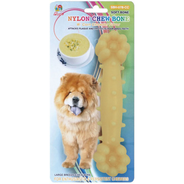 Percell 7.5" Nylon Dog Chew Bone Corn Chowder Scent