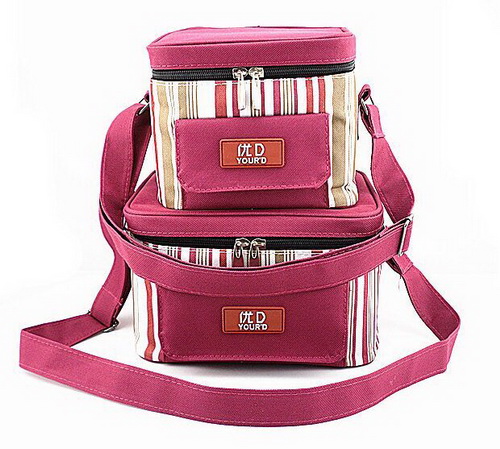 Personalized Quality 600D Polyester Striped Cooler Bags (2)