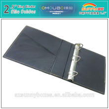 Custom Made Giant Leather Executive File Folder With Ring Binder Mechanism 2.5"