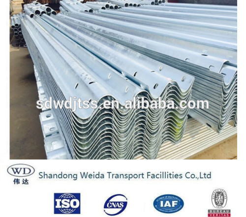 Manufacturer W Corrugated Antirust Metal Guardrail