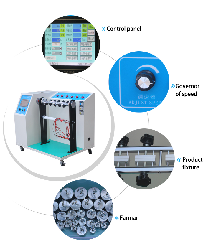 Automatic Cable Bending Testing Machine Cable Flex Tester Data Line Swing Test Machine
