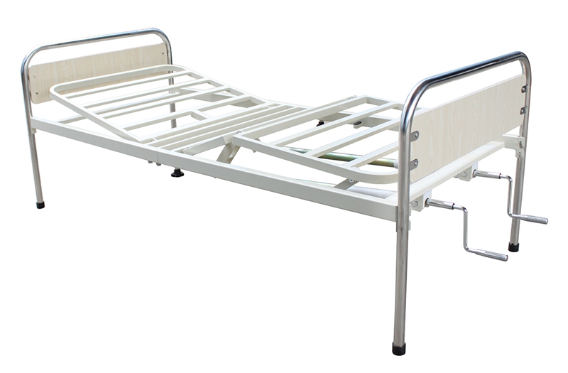 Two Cranks Adjustable Manual Nursing Bed