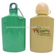 Customized logo carabiner decorated Aluminum water bottles/sport bottles