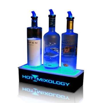 Illuminated Liquor Bottle Display, Acrylic LED Bottle Display