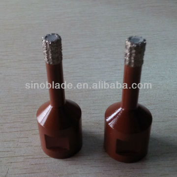 vaccum brazed diamond core drill bits with shank M14 or 5/8-11"