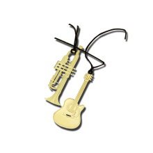 Instruments de musique en métal de conception personnalisé Bookmark