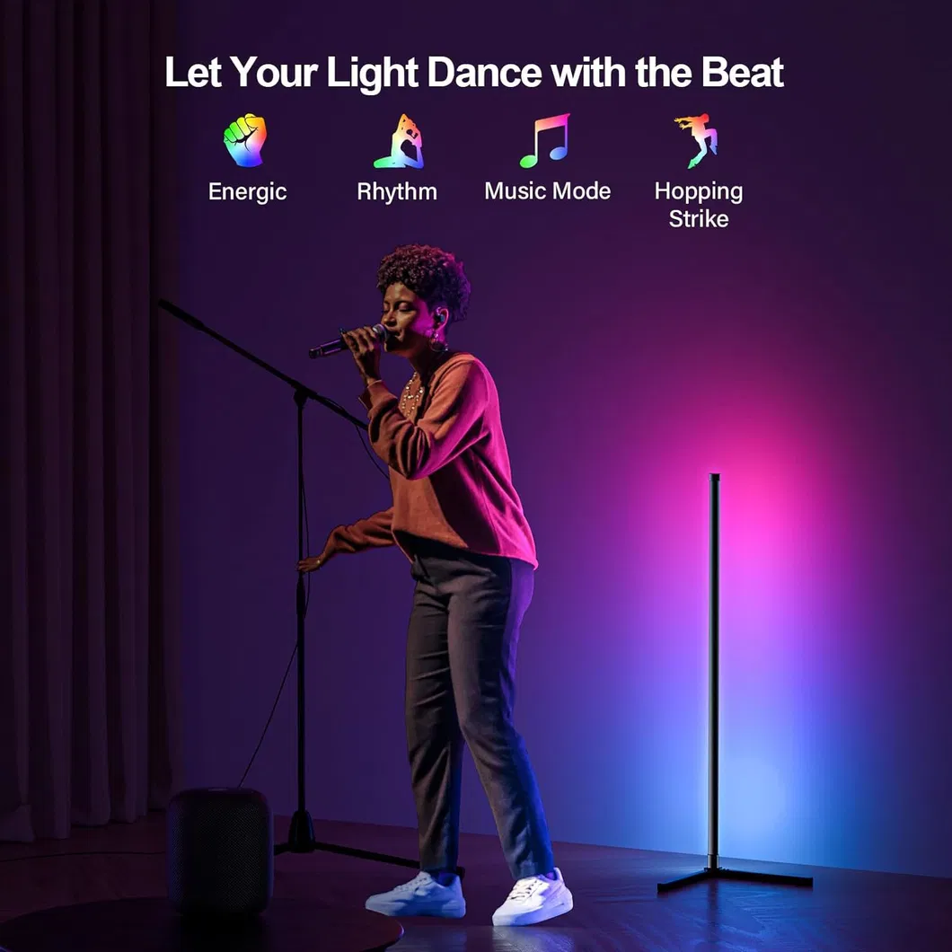 RGB Colorful Smart Floor Lamp with Bluetooth and WiFi Control
