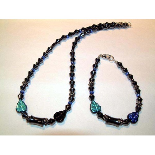 Hematite Set Lightsteelblue Jewelry