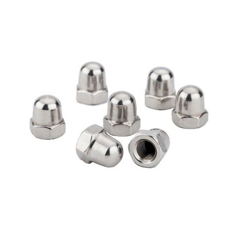 Metric hex domed cap nuts