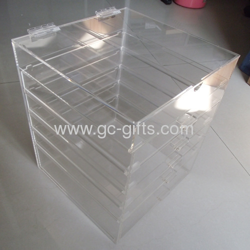 6-drawer Flip Top Acrylic Makeup Display Box 