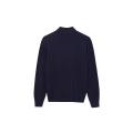 Men's Knitted Mock Neck Stretchable Pullover