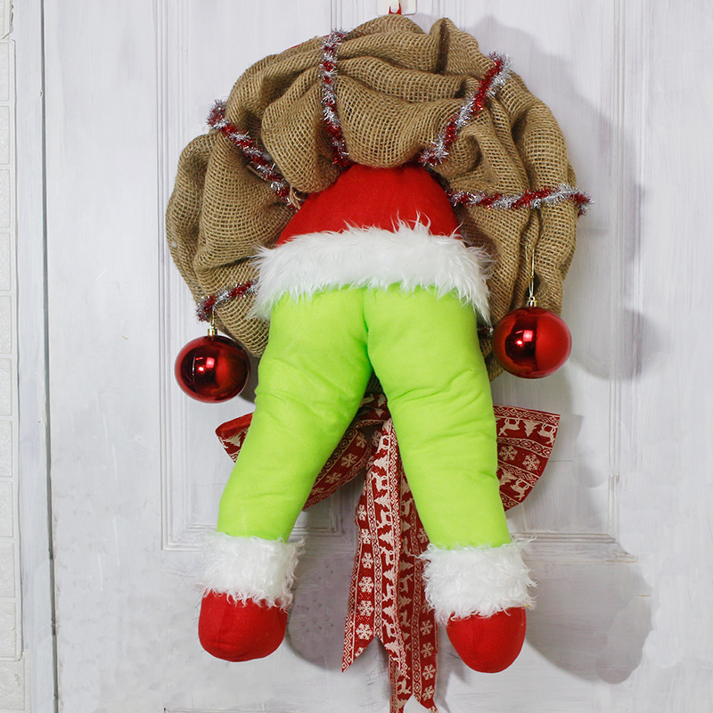 How the Christmas thief Stole Christmas Burlap Wreath