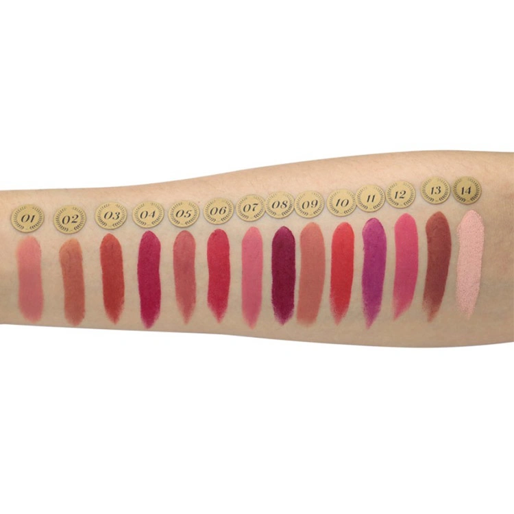 Waterproof Vegan Make Your Own Logo Matte Makeup Lipstick Private Label Cosmetic Custom Lipstick