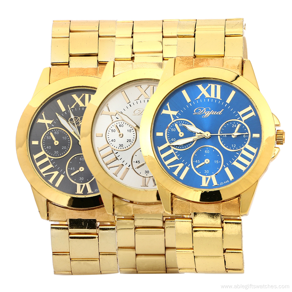 New Design Luxury Men Alloy Wrist Quartz Watches