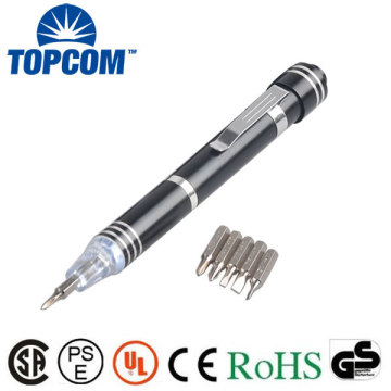 6 Bits LED Pen Screwdriver with Light