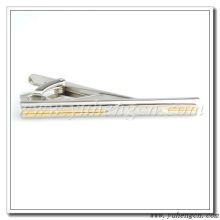 Elegant Two Tone Plated Mens Tie Clips