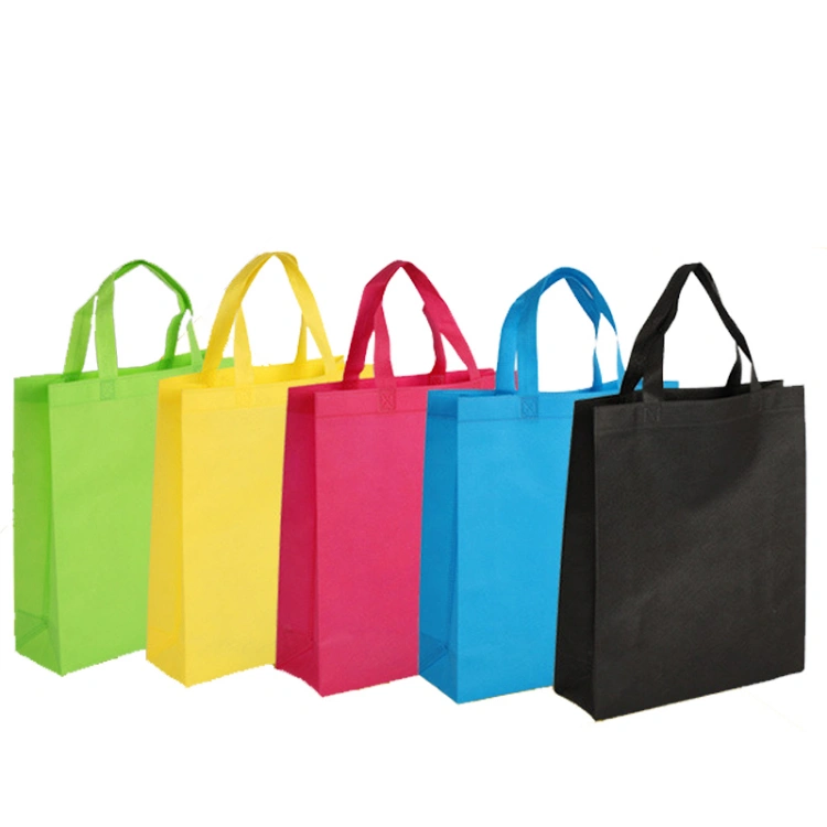 Promotional Wholesale Custom Color Recycled Eco-Friendly Reusable Tote Carry PP Non-Woven Shopping Bag for Packing Gift Promot