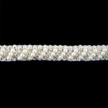 Fashion bead trims, made of imitation pearl and beads