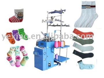 automatic circular jacquard flat socks knitting machine