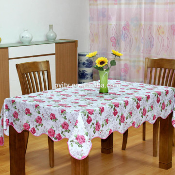 Wholesale table cover for new year banquet celebrate embossing table cloth