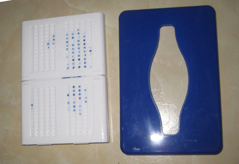 Foldable Tissue Holder in Blue & White Porcelain Design (YT-2001)