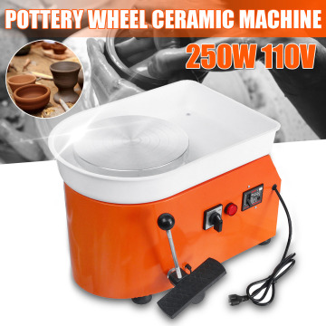 250W 110V Electric Pottery Wheel Electric Pottery Wheel Ceramic Machine Pottery Forming Machine DIY Ceramics Clay Art Work Craft