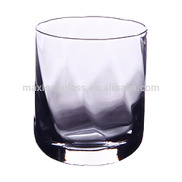 Hand Blown Glass Tumbler with Optic