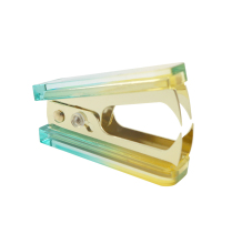 Gradient Yellow Blue Staple Remover Kit with Acrylic and Metal Nail Puller