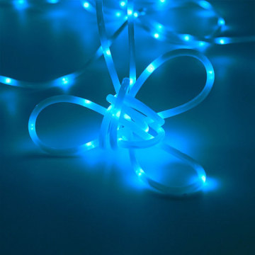 Blue Tube LED Battery Powered String Rope Light