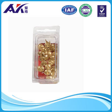 Brass Plated Thumbtack Assortment for Office Supplies