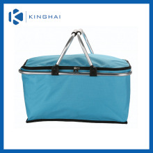 double handle shopping basket/foldable picnic basket/mini gift basket