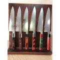 Hight quality damascus kitchen knife set OEM