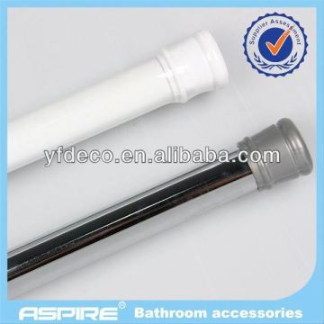 Bathroom arc shower curtain rod