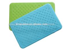 Non Slip Rubber Bath Mat back with adhesive disks
