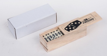 Customized Logo Dominoes Wooden Box