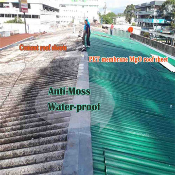 Free of Asbestos Heat-insulating Durable MgO Roofing Sheets