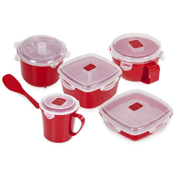 2023 NEW Products 5 Pieces Microwave Steamer Sets