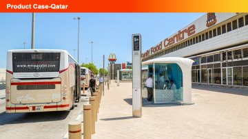 Customizable Air-Conditioned Bus Shelter for Middle East