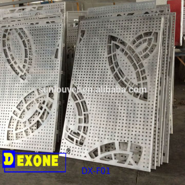 Decorative metal carved panels architectural perforated aluminum panels