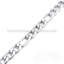 Fashion High Quality Metal Stainless Steel Figaro Chain
