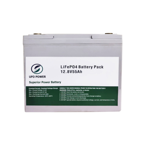 12.8v 55Ah lifepo4 batteri engros