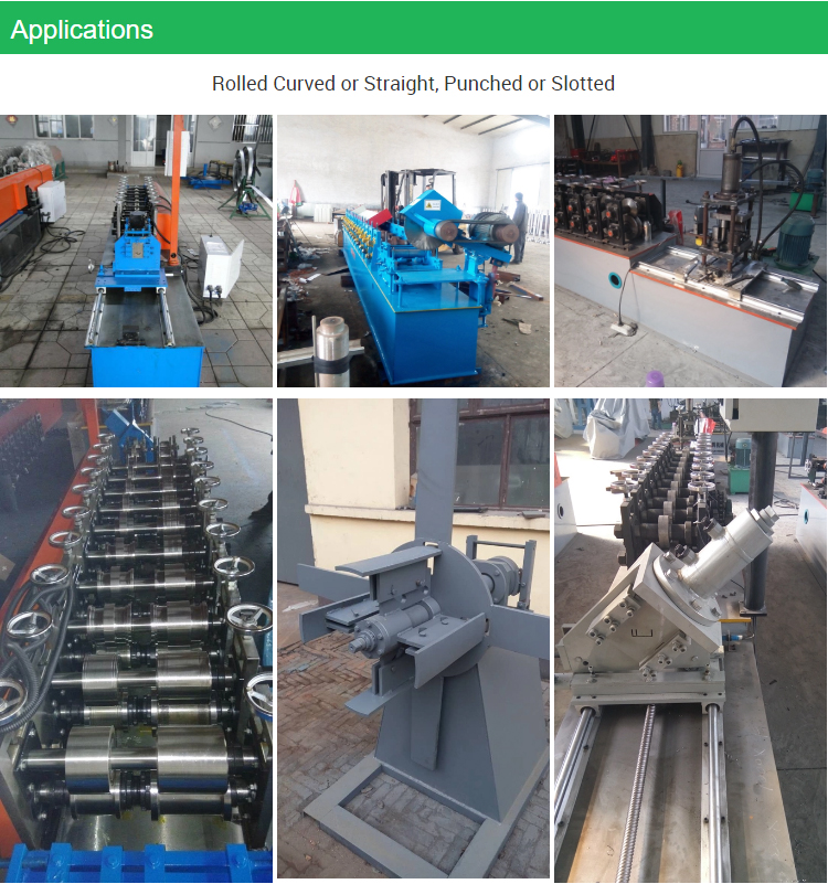 drywall partition light gauge steel stud track roll forming machine for making c u z omega angle profile