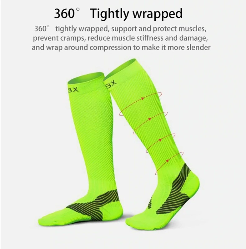 Sport Cycling Socks Elasticity Men Women Socks Breathable Quick-Drying Running Stockings Gradient Compression Socks