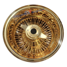Gold Spoked Wire Wheel Rims 13x7 Wire Wheels