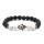 Gemstone Evil Eye Volcano Bracelet de lave