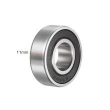 6202-2RS Deep Groove Ball Bearings 15x35x11mm Thick Carbon Steel Double Shielded ABEC1 Z1