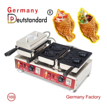 Heißer verkauf taiyaki offenem mund fisch maker