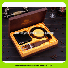 Business men popular classical leather belt gift set 15021