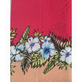 Border Flower Polyester Bubble Crepe Printing Fabric